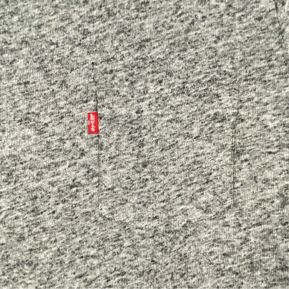 Levis Womens Gray‎ Short Sleeve Crew Neck T-Shirt Size Medium - Picture 4 of 7